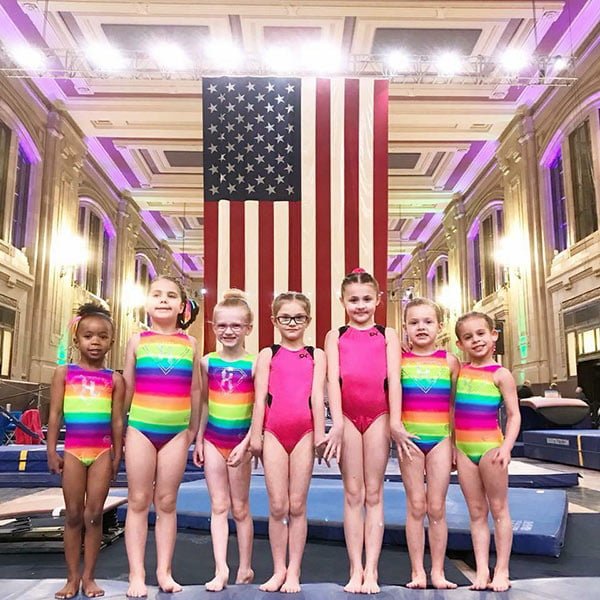 pre-team girls gymnastics